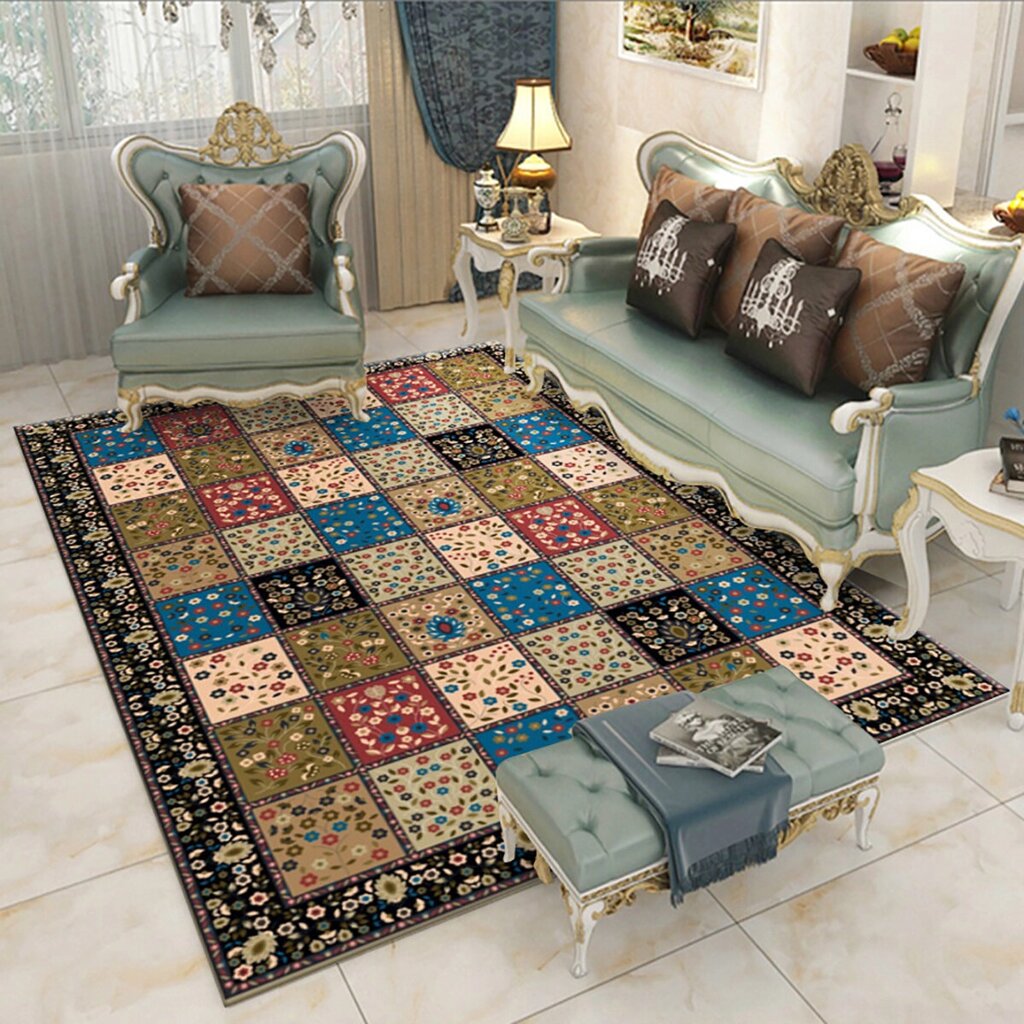 Bohemian Carpet Carpet Rug Bedside Rug Geometric Floor Mat Living Room Bedroom Carpet for Home Decor - характеристики