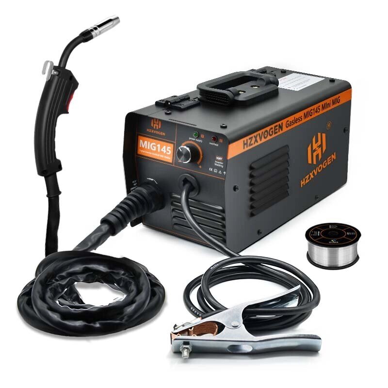 SPARK MIG145 Semi-automatic Non Gas Welding Machine MIG Welder With 1KG Flux Core 0.4-4mm For Gasless Iron Soldering Too - обзор