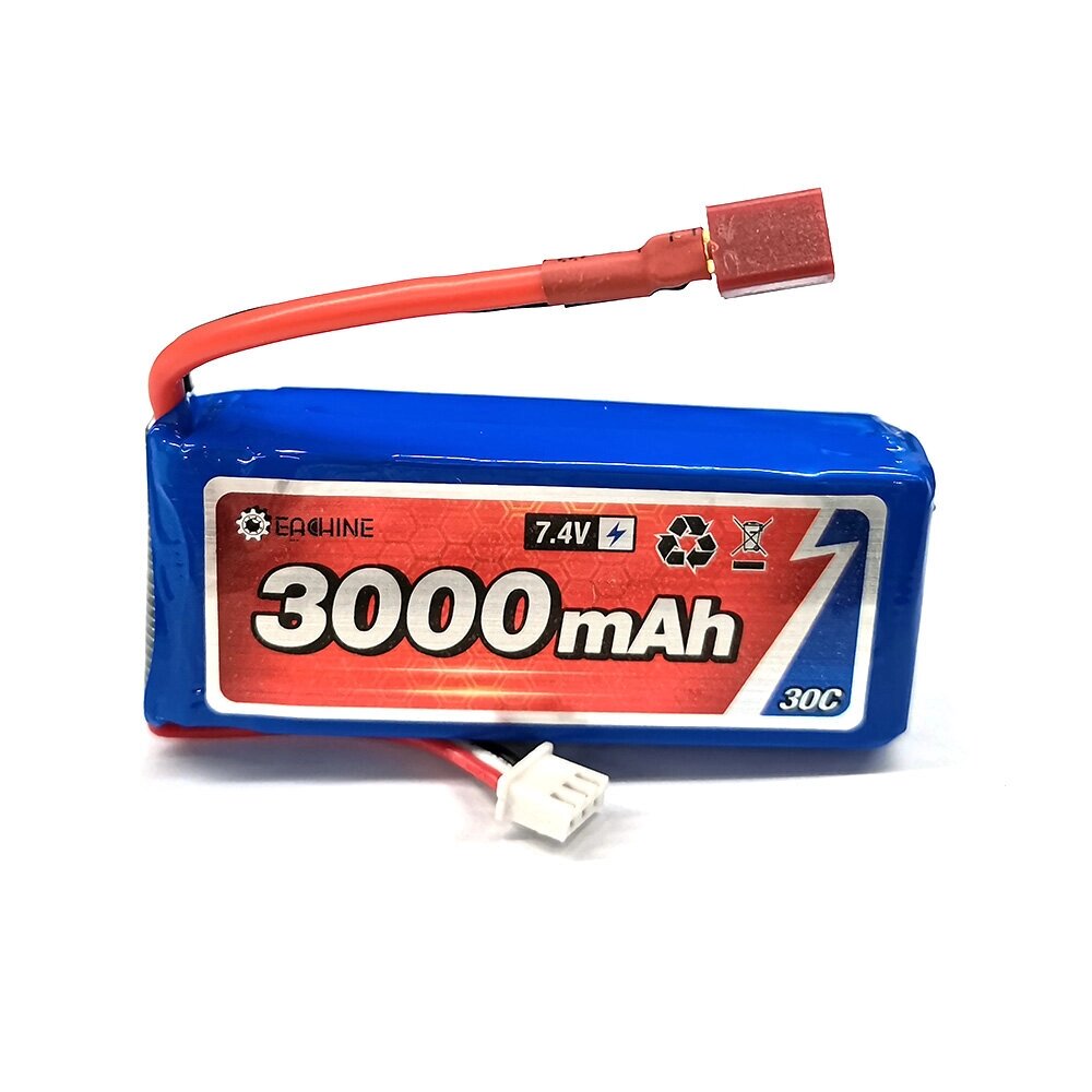 Eachine 7.4V 3000mah RC Авто Батарея 30C Lipo Батарея T Plug Для 1/12 Eachine EAT04 Wltoys 12428 12423 Feiyue RC Авто Де - преимущества