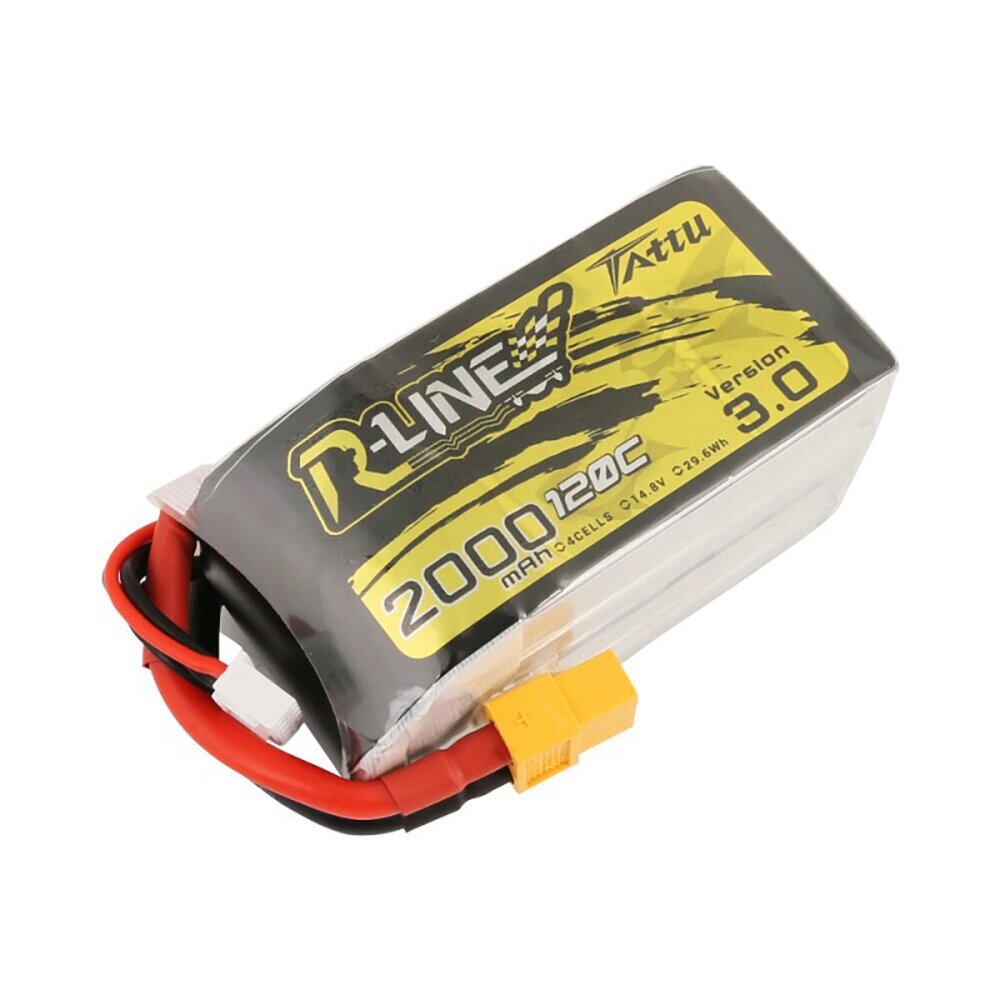 TATTU R-LINE V3.0 4S 14,8 в 2000 мач 120C lipo батарея разъем XT60 для самолета RC авто вертолет FPV racing дрон - Bangg