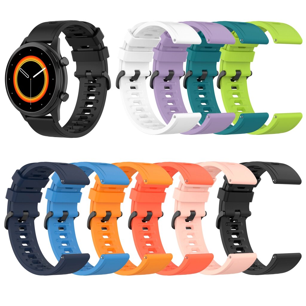 Bakeey 20/22 мм Pure Color Sweatproof Soft Силиконовый Часы Стандарты Замена ремешка для Garmin Vivowatch - наличие