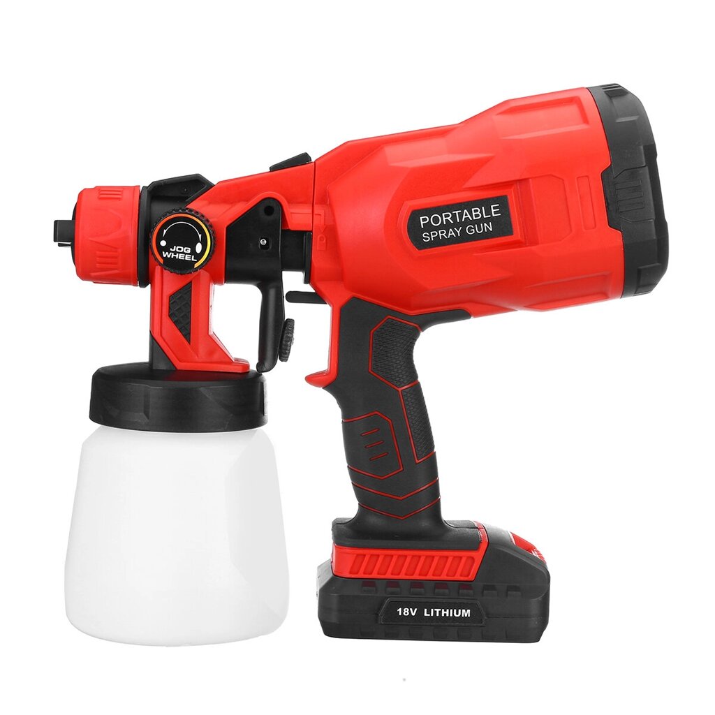 18V Electric Cordless Spray Guns 800ml Household Paint Sprayer High Pressure Flow Control Easy Airbrush - заказать