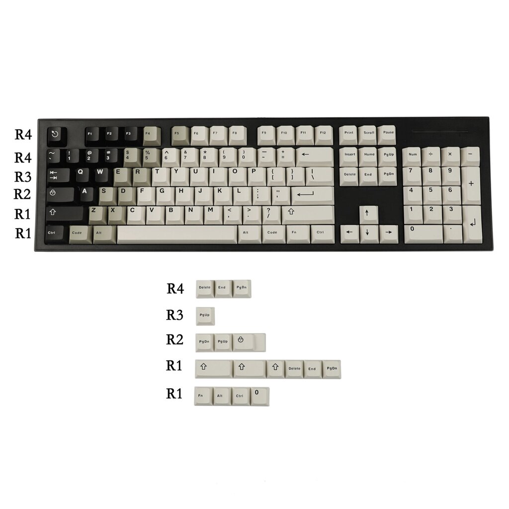 121 ключ Bagua Double Shot Gradient Keycaps Set PBT Cherry Profile Key Caps для TKL 61 64 68 75 87 96 104 108 Keychron M - преимущества