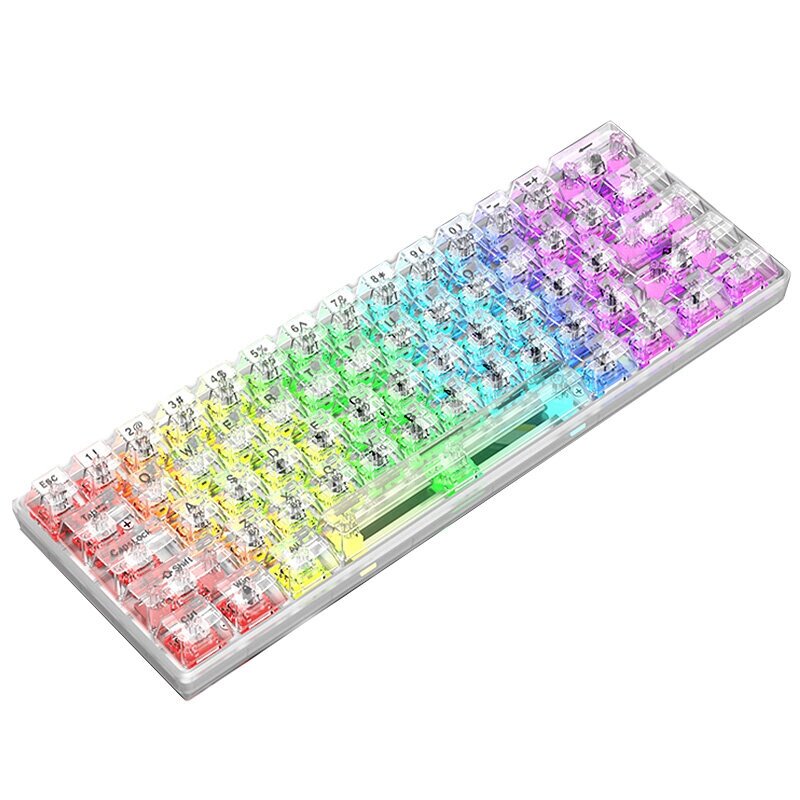 СУНСВФОКС K30 61 клавиша Механический Игровая Клавиатура Горячая замена RGB Type-C Перезаряжаемая 60% раскладка Игровая - Узбекистан