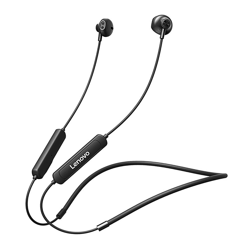 Леново Ш1 Wireless Наушник Bluetooth V5.0 HiFi Stereo IPX5 Водонепроницаемы Soft Wire Sports Шея Подвесная магнитная гар - фото