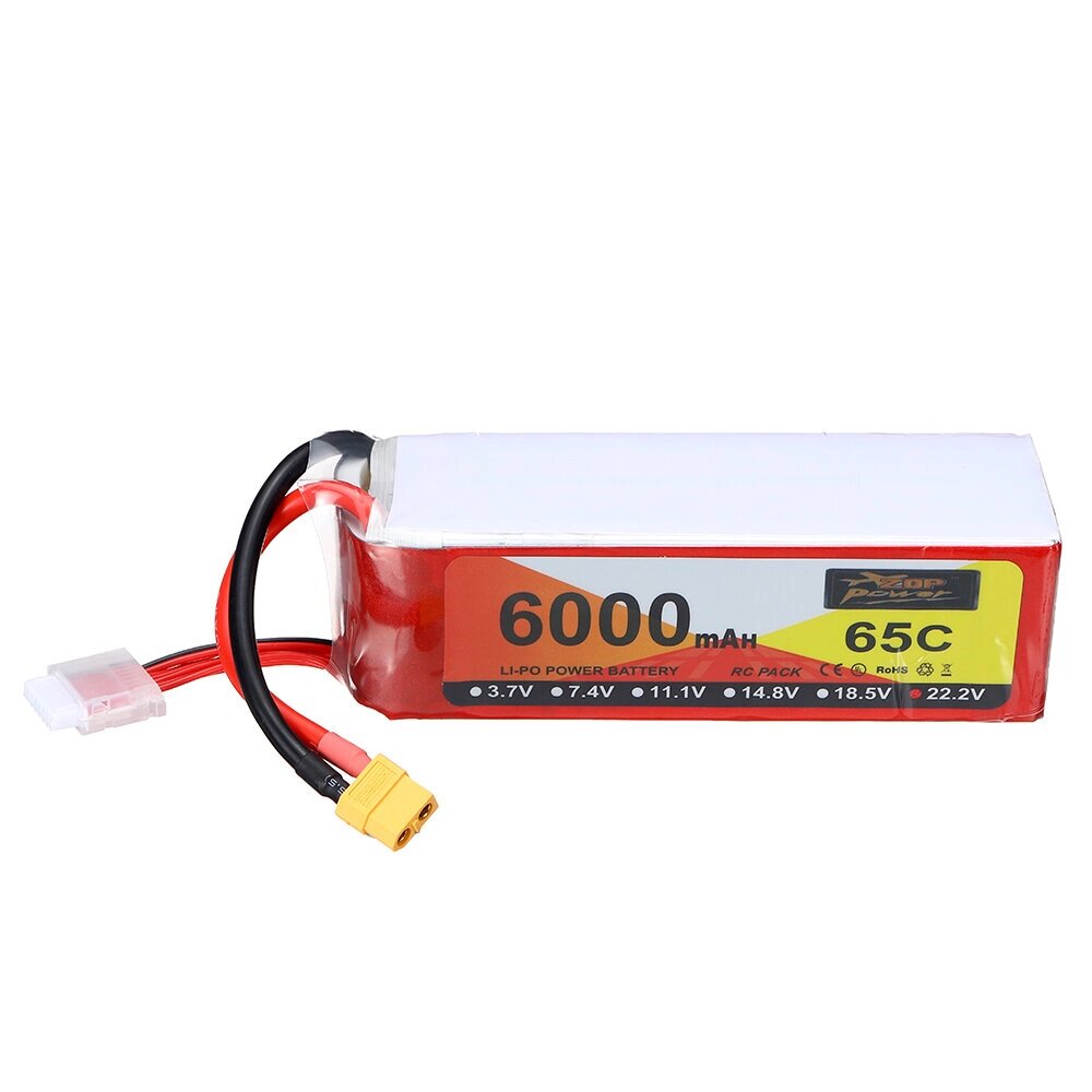 ZOP power 22,2 в 6000 мач 65C 6S lipo батарея разъем XT60 для RC дрон - особенности