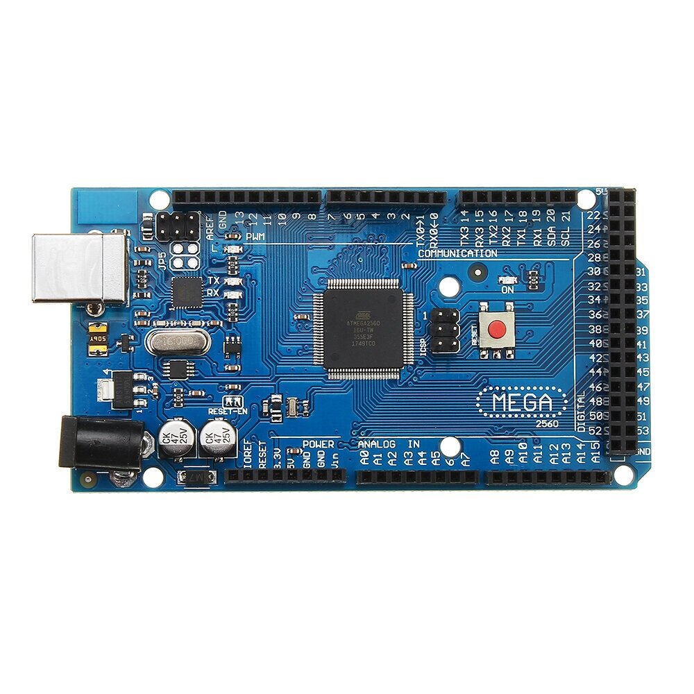 Плата разработки Mega 2560 R3 ATmega2560-16AU без USB-кабеля Geekcreit для припаянного разъема Arduin - Андижан