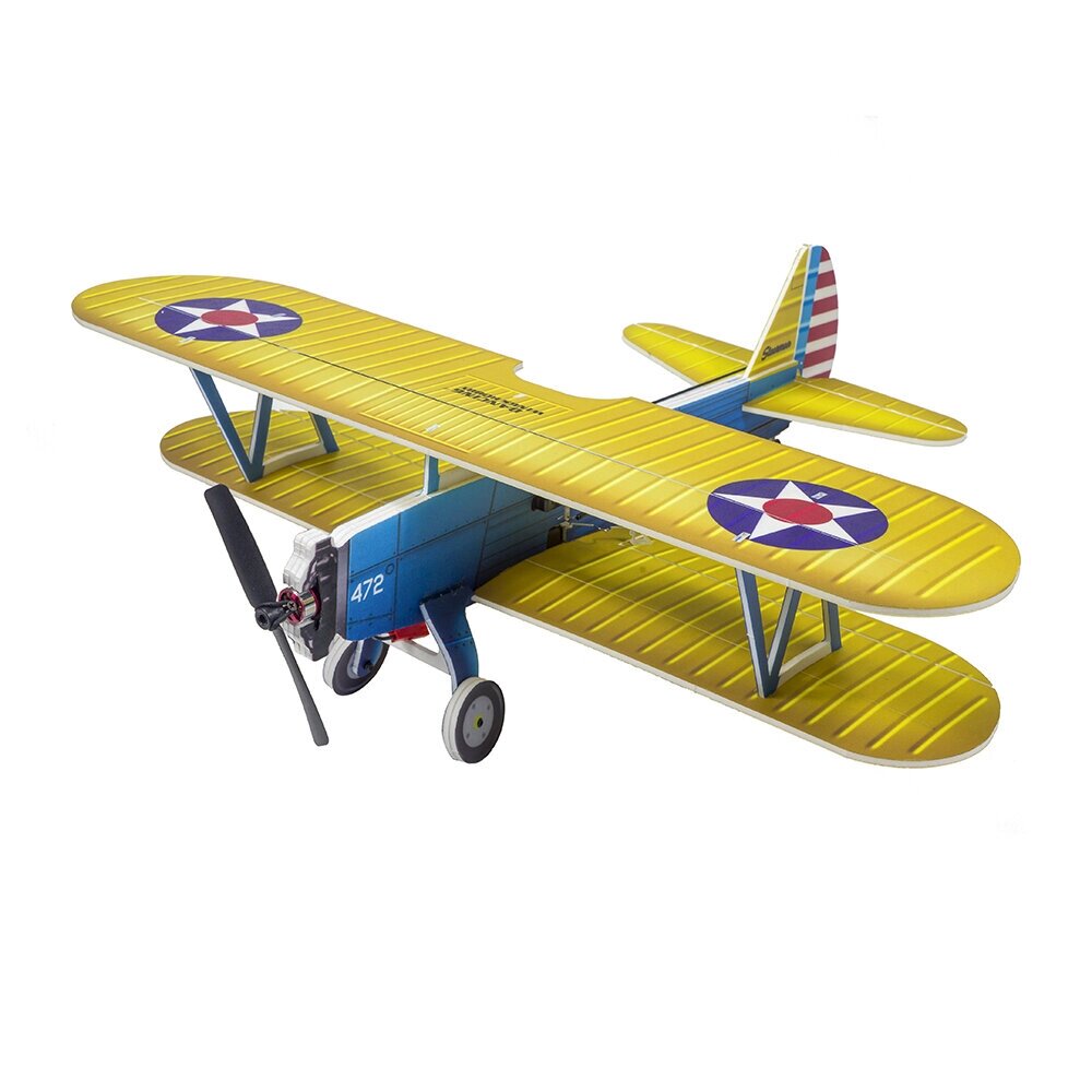 Dancing Wings Hobby E25 Stearman PT-17 Kaydet 450 мм Размах крыльев PP Материал RC Самолет Биплан Летающее крыло КОМПЛЕК - опт