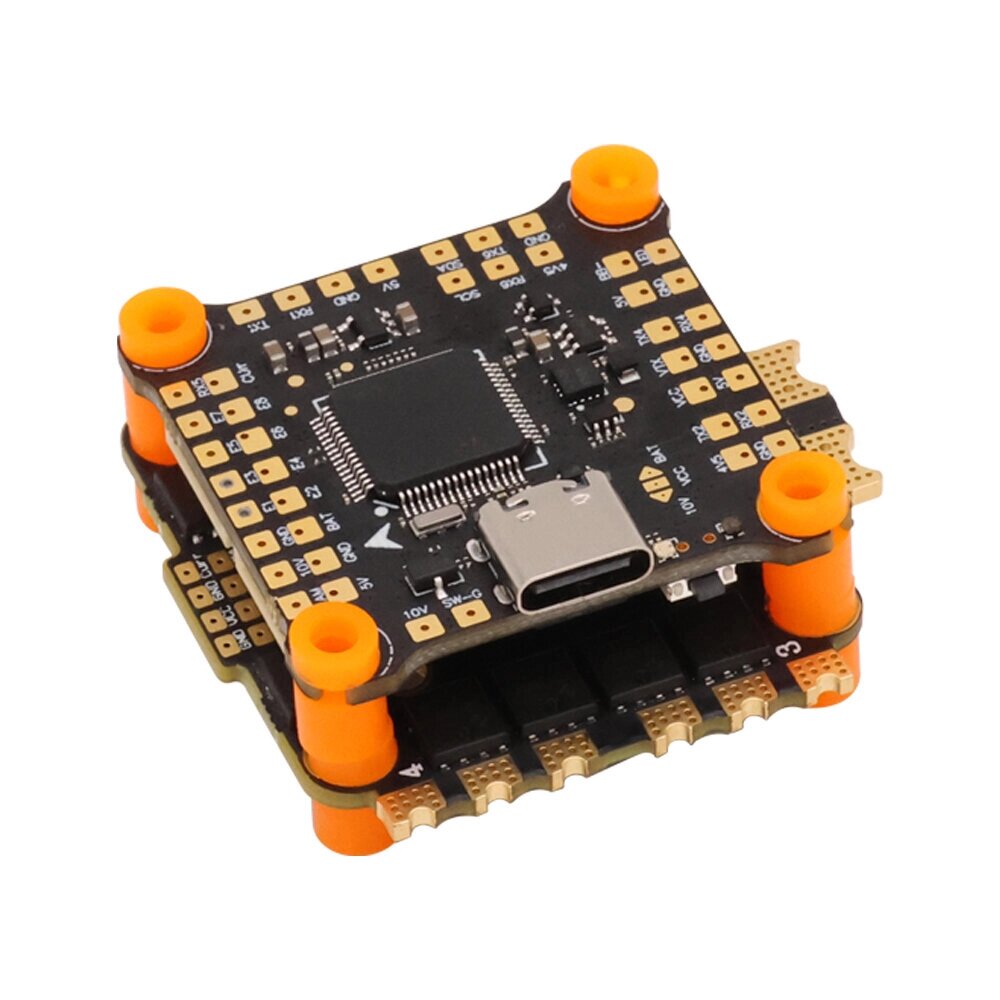 30,5x30,5 мм HAKRC 45A F4V2 Stack F4 Flight Controller 2-6S с 5V 10V BEC и 45A BLHeli_S 4in1 Бесколлекторный ESC для RC - характеристики