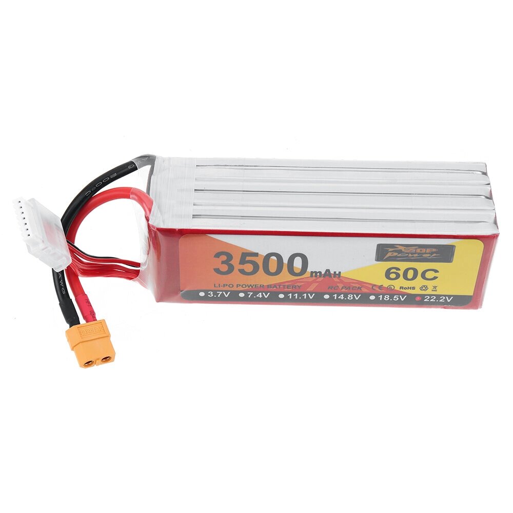 ZOP POWER 22,2 в 3500 мач 60C 6S lipo батарея XT30 штекер для RC дрон - отзывы