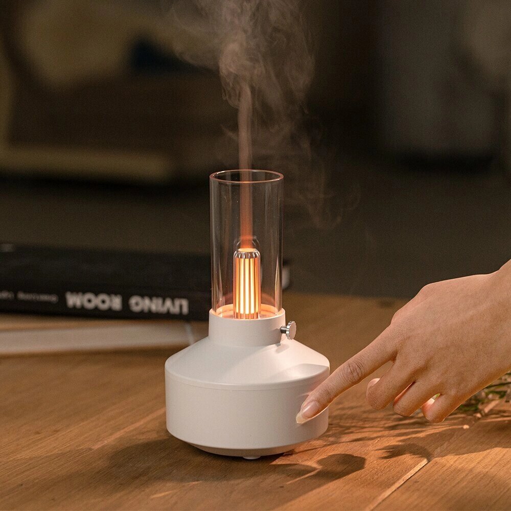 Retro Glow Humidifier Aroma Диффузор со свечами Desk Atmosphere Лампа Ароматическая машина - розница