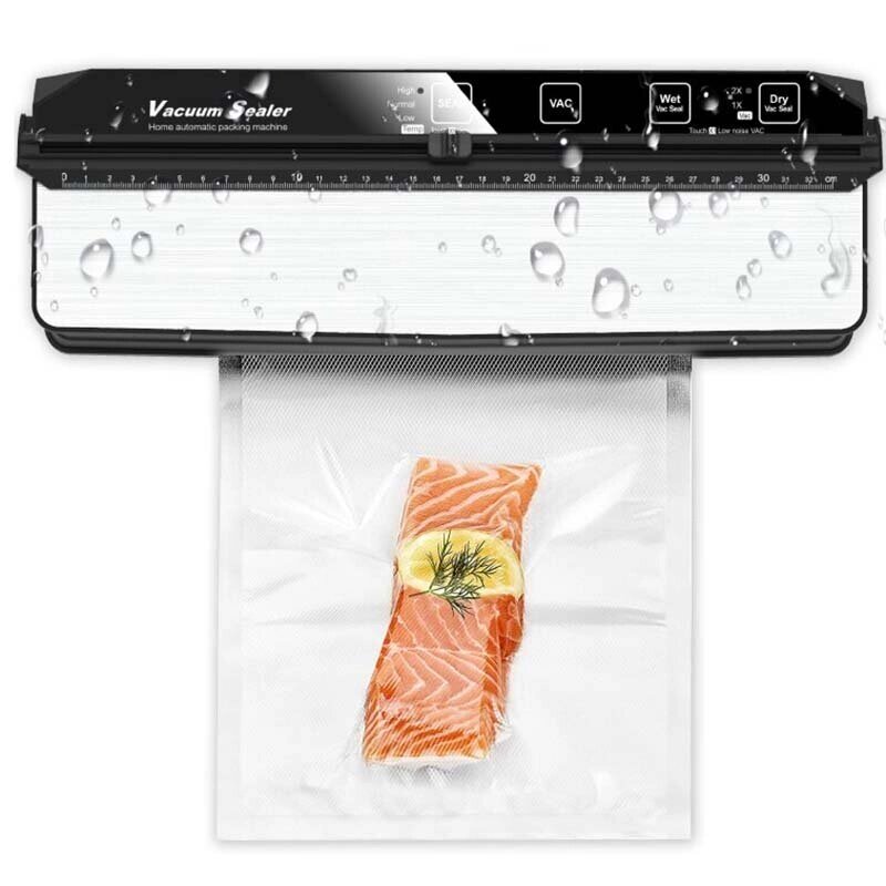 Electric Vacuum Sealer Packaging Machine For Home Kitchen Including 15pcs Food Saver Bags Commercial Vacuum Food Sealing - доставка