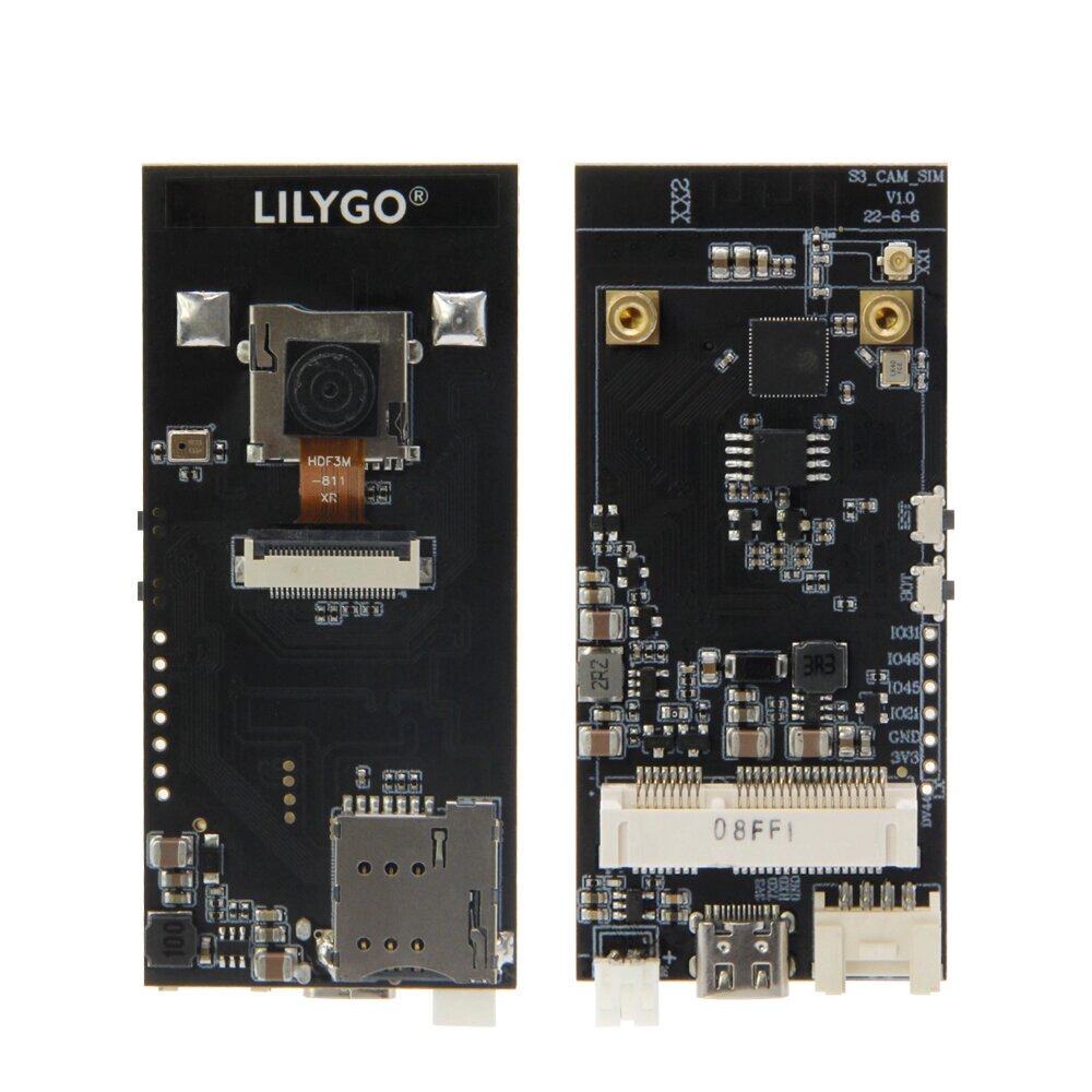 LILYGO T-sIMCAM ESP32-s3 CAM макетная плата Wi-Fi Bluetooth 5.0 беспроводной модуль с OV2640 камера TF слот Адаптироват - описание