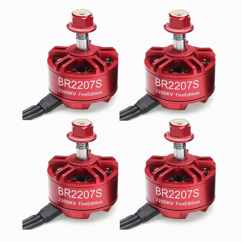 4X Racerstar 2207 BR2207S Fire Edition 2200KV 3-6S Бесколлекторный мотор для RC Дрон FPV Racing Frame Набор - опт