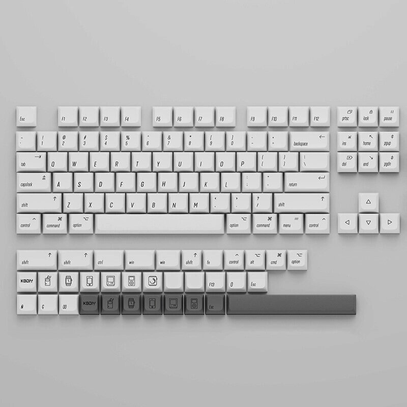 Набор из 138 клавиш белого цвета из ПБТ XDA Profile Sublimation For MAC Keycaps для клавиатур Механический - наличие