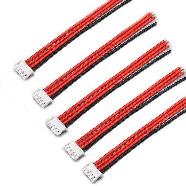 5PCS 3S 4Pin 2.54XH 30cm Lipo Батарея Зарядное устройство Силиконовый Провод Базовый удлинительный кабель - фото