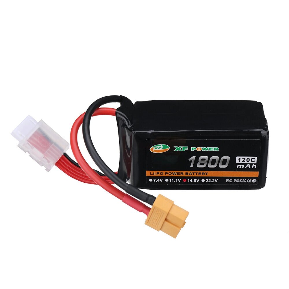 XF POWER 14,8 в 1800 мач 120C 4S lipo батарея разъем XT60 для RC дрон - акции