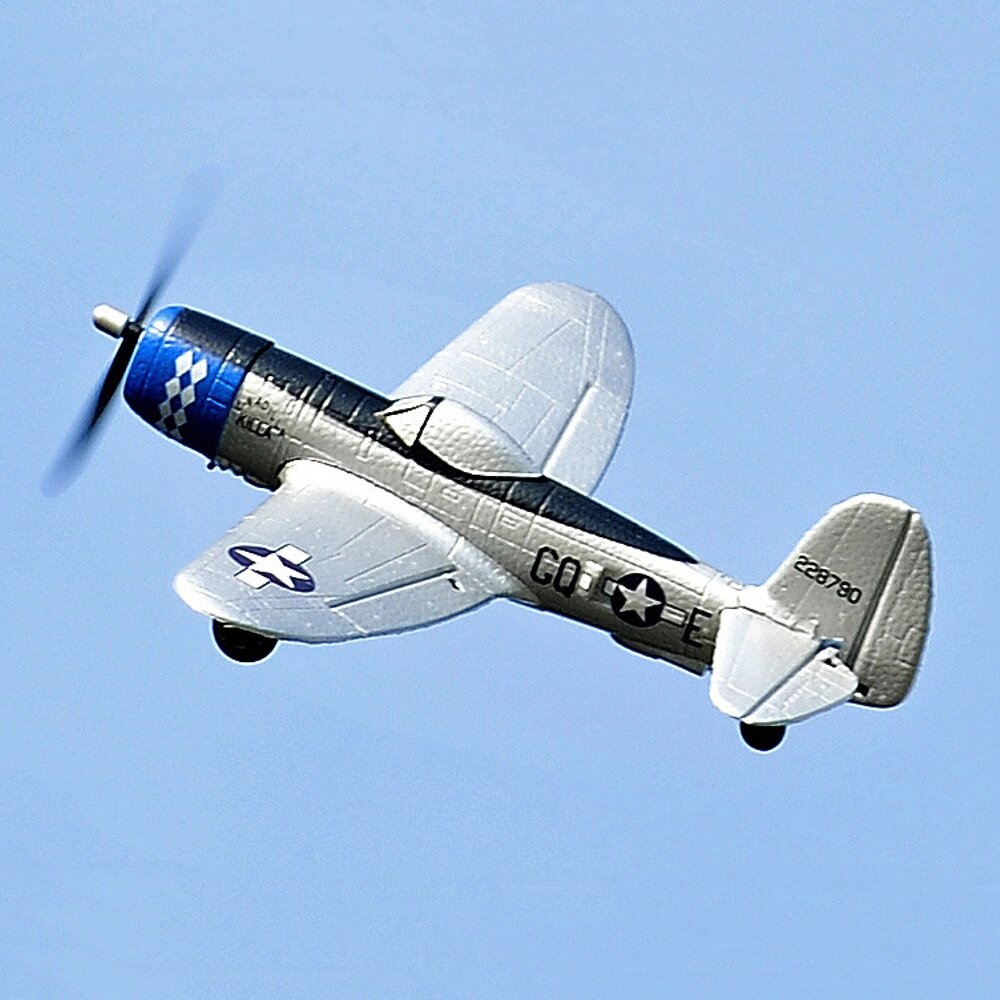 TOP RC HOBBY 402mm Mini P47 2.4G 4CH 6-axis Gyro One Key Высший пилотаж U-Turn EPP Scaled Warbird RC Самолет для начинаю - Bangg