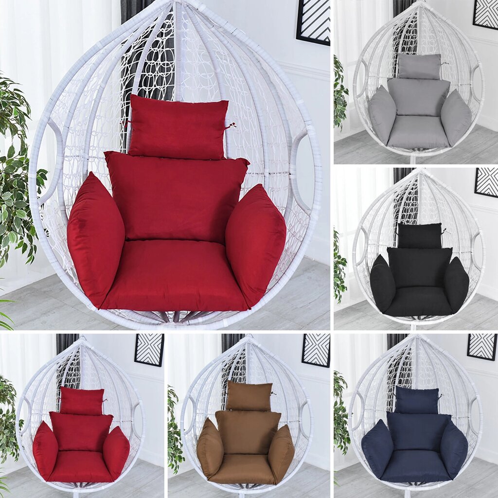 Hammock Chair Cushion 6D Hollow Cotton Strong Elasticity Cushion Swing Seat Cushion Thick Hanging Chair Back With Pillow - гарантия