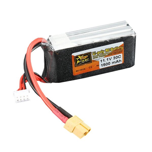 ZOP питания 11.1V 1500mAh 3S 30c Lipo батареи XT60 штекер - фото