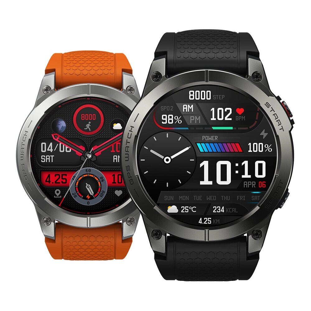 [Флагман 2023] Зеблейз Stratos 3 Premium GPS Смарт Watch 1,43 дюйма Ultra 466*466 пикселей HD AMOLED Дисплей Встроенный - выбрать