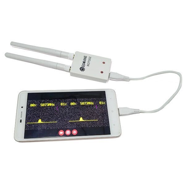 Каждый ROTG02 UVC OTG 5.8G 150CH Diversity Audio FPV Receiver for Android Tablet Smartphone - интернет магазин