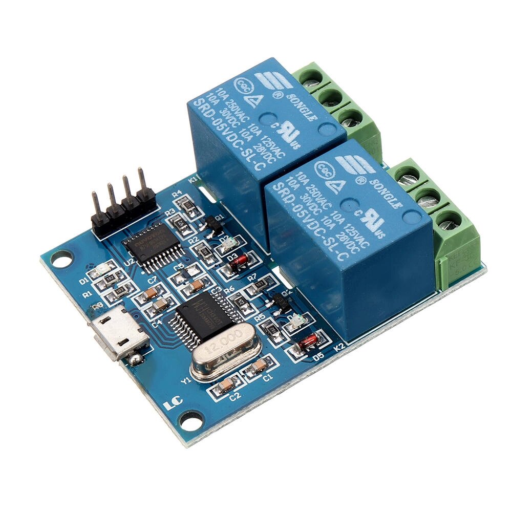 LCUS-2 двухканальный USB-релейный модуль USB Intelligent Control Switch - выбрать