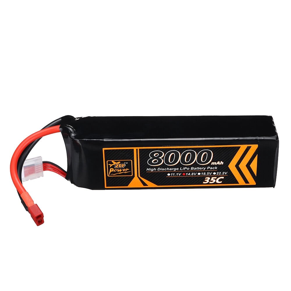 ZOP Power 14,8 В 8000 мАч 35C 4S LiPo Батарея T Deans Plug для RC Дрон - описание