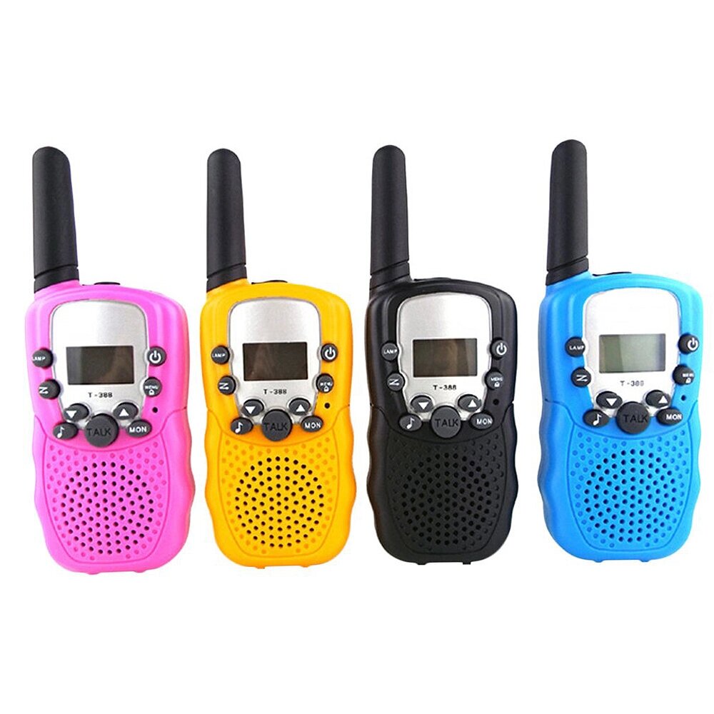 T388 Wireless Дети Walkie Talkie Portable Handheld Радио 0,5 Вт UHF 462–467 МГц 22CH Long Range Two Way Радио для детей - опт