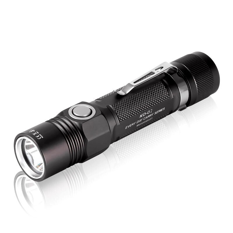 JETBeam KO-02 V2.0 XHP35 2000lm USB-C Rechargeable EDC 18650/21700 Flashlight Type-C IPX8 Водонепроницаемый Outdoor Camp - гарантия