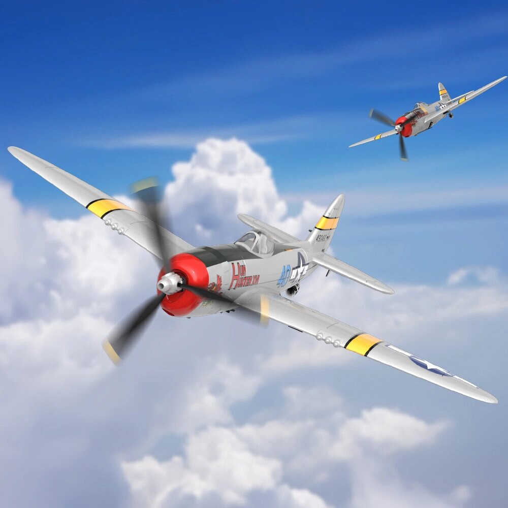 Volantex. RC Mini P-47 Warbird EPP Размах крыльев 400 мм 2.4G 4CH 6-осевой гироскоп One Ключ Высший пилотаж XPilot Система - распродажа