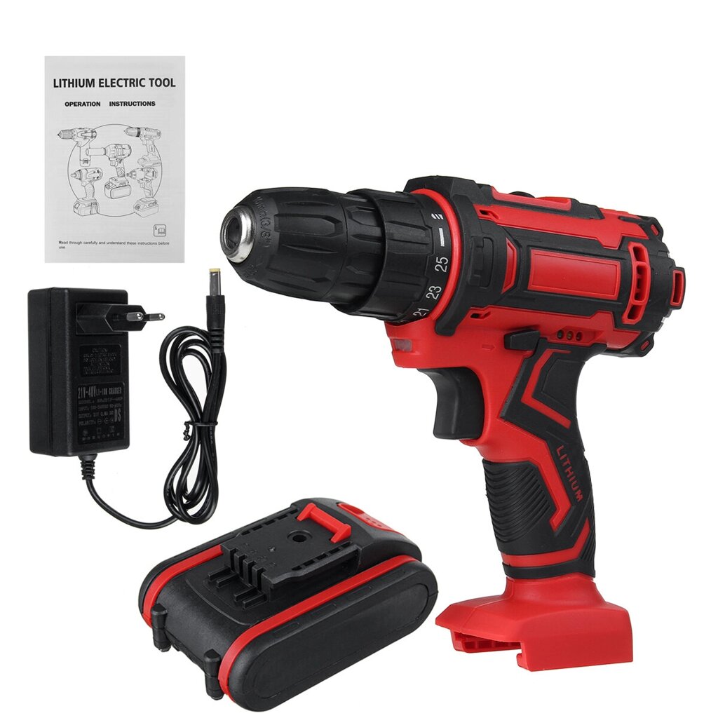 6000mAh 48V Электрический Дрель 3 In 1 Electric Impact Power Drill - опт