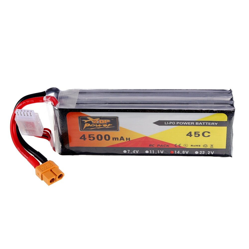 ZOP питания 14.8V 4500mAh 4S 45c Lipo батарея XT60 штекер - опт