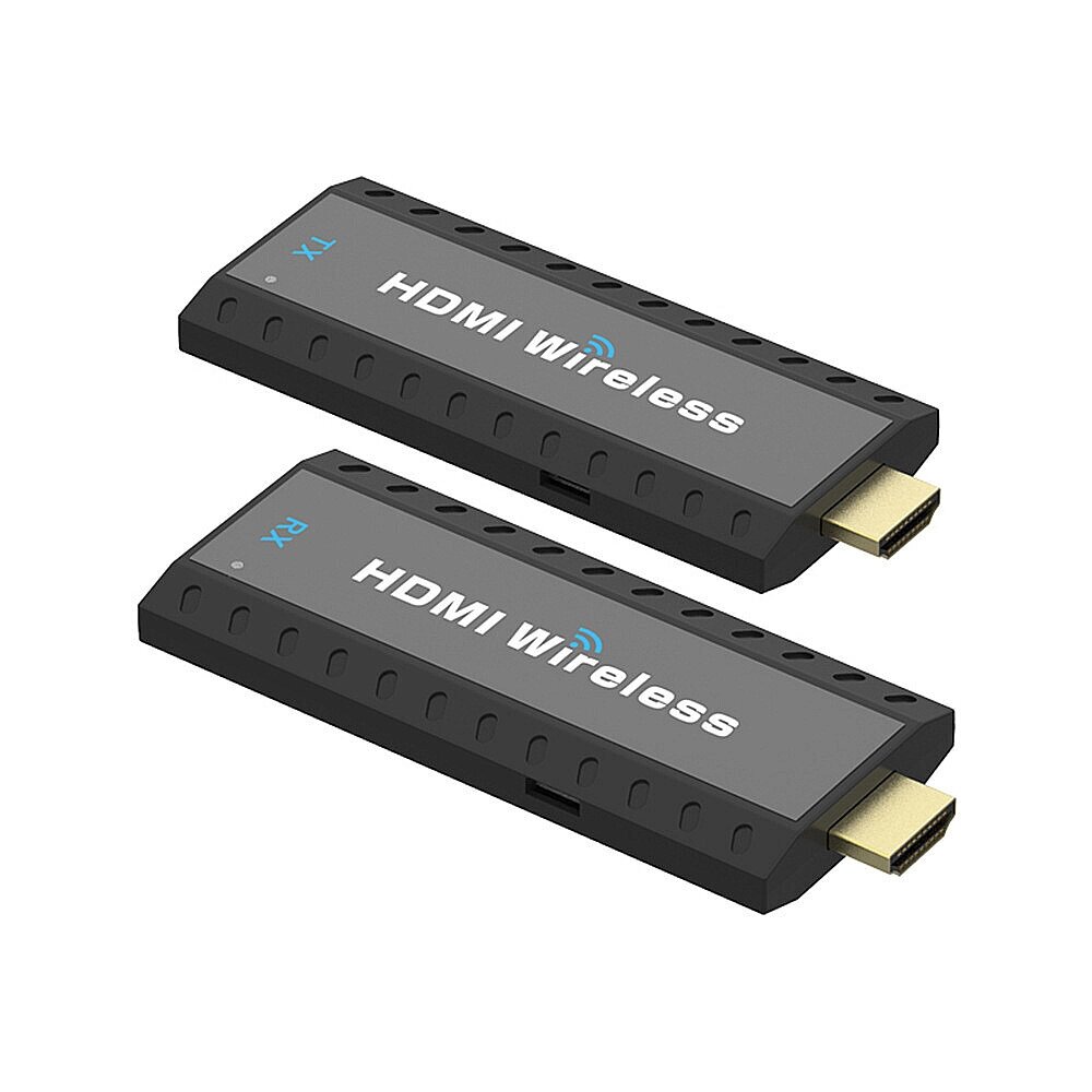 Беспроводной HDMI-удлинитель на 50 м 1080P Передатчик Приемник Разветвитель-удлинитель 1x2 Dual Дисплей Адаптер для PS4 - скидка