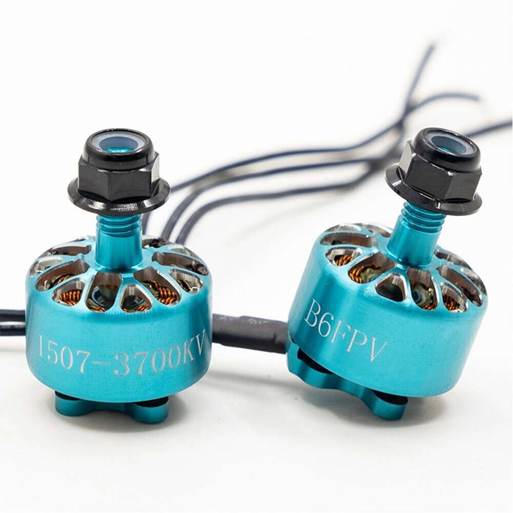 1 шт. B6FPV 1507 3700KV 3-4S Бесколлекторный мотор Вал 5 мм для воздуховода 3 Inch RC Дрон FPV Racing - скидка