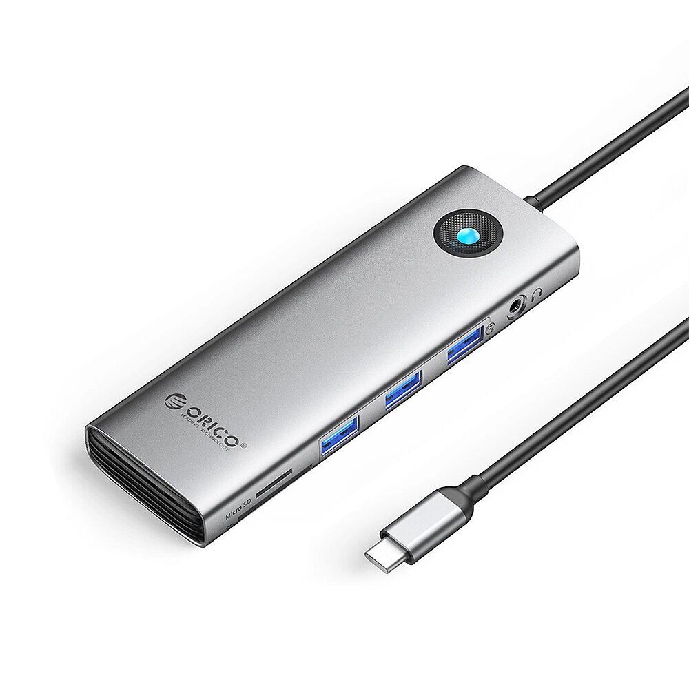 ORICO 10 в 1 тип-с док-станция USB-C hub с 5 гбит / с USB3.0 * 3 PD100W 4K HDMI-com VGA 1000M gige 3,5 мм аудио SD / TF - Андижан