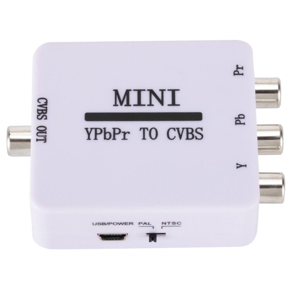 Grwibeou Mini YPbPr to CVBS Video Converter Adapter Разница в цвете с AV Converter 1080P для телевизора Проектор Монитор - распродажа