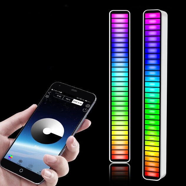 RGB Pickup Lights Sound Control Светодиодный Smart App Control Color Rhythm Ambient Лампа Для Авто/игрового компьютера Н - отзывы