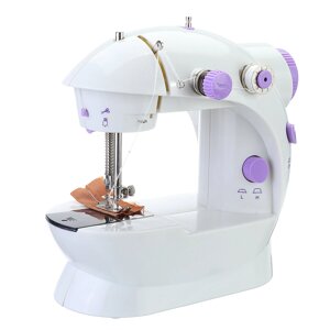 Портативная швейная машина Mini с Лампа нитеобрезателем удлинительный стол электрические швейные машины DIY вышивальная