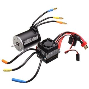 Racerstar 3650 Бесколлекторный водонепроницаемый двигатель 60A ESC для 1/10 RC внедорожных грузовиков Truggy Cars