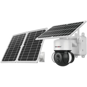 SECTEC 22 Вт Солнечная Батарея Прожектор с электроприводом камера Версия 4G для ЕС Полнодневная запись Цветное ночное ви