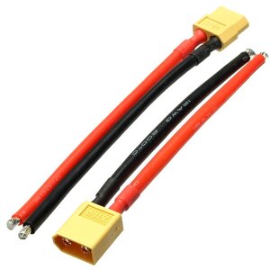 Штекер XT60, штекер Коннектор, 12AWG, 10 см, кабель питания