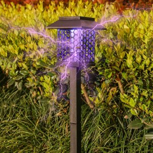 Средство от комаров на солнечных батареях Лампа Патио Сад На открытом воздухе Светорегулируемое LED Газонное освещение В