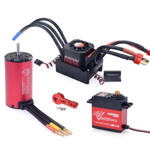 SURPASS-HOBBY KK4076 Мотор 2250KV + KK 150A Бесколлекторный ESC + 20KG Сервопривод Расширенный Бесколлекторный Обновлени