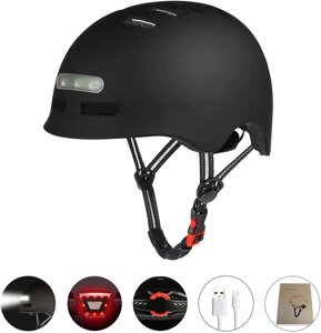 Ультралегкий велосипедный шлем Шлем для электросамоката Умный фонарь для хвостового света для велосипеда для велосипедно