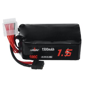 URUAV 22.2V 1500mah 100C 6S lipo батарея XT60 штекер для RC дрон