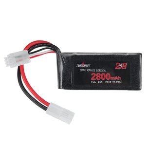 URUAV 7.4V 2800mAh 25C 2S LiPo Батарея Маленькая вилка Tamiya для RC Авто