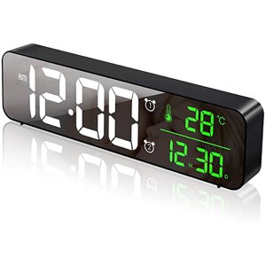 USB LED 3D Music Dual Alarm Часы Термометр Температура Дата HD LED Дисплей Электронный настольный цифровой стол Часыs