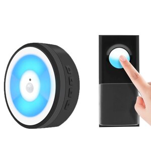 USB WIFI Smart Door Датчик Night Light IP55 Водонепроницаемы Беспроводной дверной звонок с кольцевым звонком LED Устройс