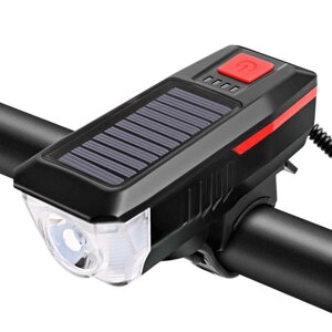 Велосипедный фонарь Солнечная USB аккумуляторная велосипедная фара, задний фонарь, набор горных велосипедов, передний фо
